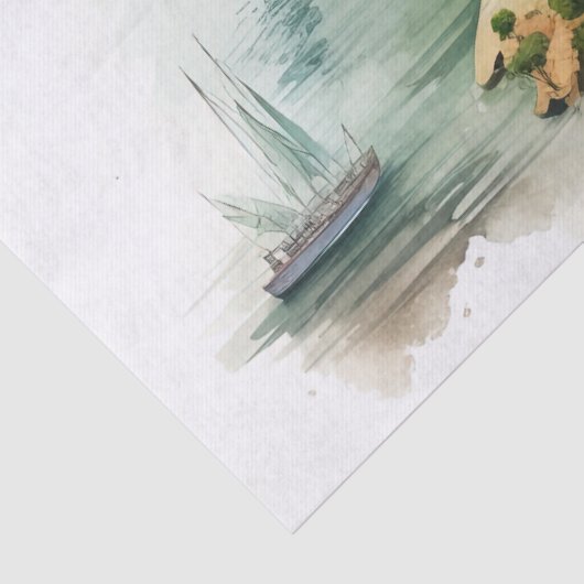 Watercolor Travel Map 薄葉紙 (詳細)