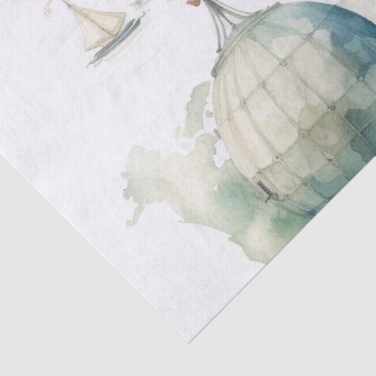 Watercolor Travel Map 薄葉紙 (詳細)