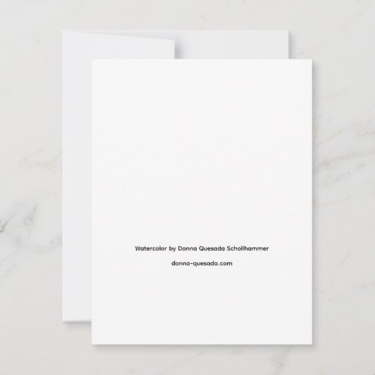 Watercolor Tree  ノートカード (裏面)