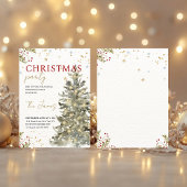 Watercolor Tree and Golden Details Elegant  シーズンカード