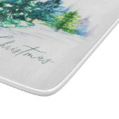 Watercolor trees  カッティングボード (角)