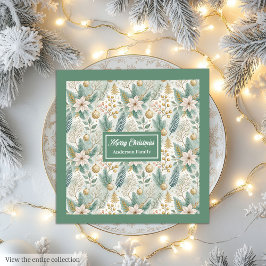 Watercolor Trendy Colors Napkins Modern Holiday 