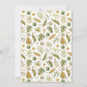 Watercolor Tropical Christmas Holiday Party 招待状 (裏面)