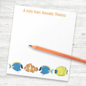 Watercolor Tropical Fish Personalized ノートパッド
