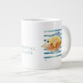 WATERCOLOR TROPICAL FISH VACATION RENTAL  ジャンボコーヒーマグカップ