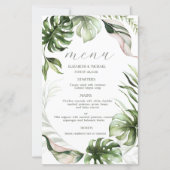 Watercolor Tropical Leaves Greenery (正面)