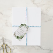 Watercolor Tropical Leaves Greenery  ギフトタグ (より糸付き)