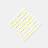 Watercolor Tropical Pineapple Geometric Pattern スタンダードカクテルナプキン (角)