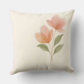 Watercolor Tulip Mother’s Day  クッション (裏面)