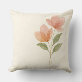 Watercolor Tulip Mother’s Day  クッション
