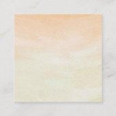 Watercolor Tulip Seaside Pastel Floral Wedding エンクロージャーカード (裏面)