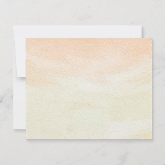 Watercolor Tulip Seaside Pastel Spring Wedding (裏面)