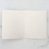 Watercolor Turkey Thanksgiving Folded  サンキューカード (内部)