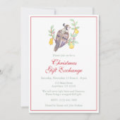 Watercolor Twelve Days of Christmas Party 招待状 (正面)