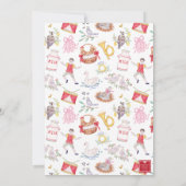 Watercolor Twelve Days of Christmas Party 招待状 (裏面)