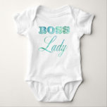 Watercolor Typography Funnyベビーのボスの女性 ベビーボディスーツ<br><div class="desc">ベビーのためのWatercolor Typography Funny Bodysuitベビーのボスの女性。 緑の綴りのかわいらしい水彩画のタイポグラフィはこのおもしろいなベビーのワイシャツの女性を指揮します。 多くのスタイルおよび色で利用できる。 ユニークなベビーのギフト。</div>