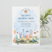 Watercolor under the sea  招待状 (スタンド正面)