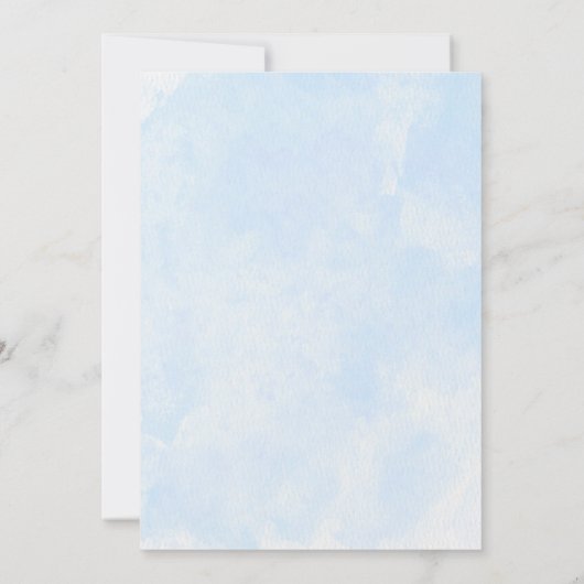 Watercolor under the sea  招待状 (裏面)