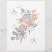 Watercolor Under the Sea Whale Baby Predictions チラシ (裏面)