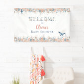 Watercolor Under the Sea Whale Baby Shower Welcome 横断幕 (インサイチュ)