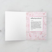 Watercolor Valentine Hearts カード (内部)