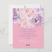 Watercolor Vibrant Floral Bouquet Custom シーズンカード (裏面)