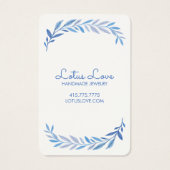 Watercolor Vine Earring Necklace Jewelry Display  (裏面)