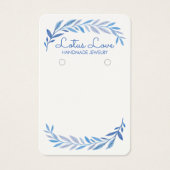 Watercolor Vine Earring Necklace Jewelry Display  (正面)