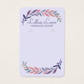 Watercolor Vine Earring Necklace Jewelry Display  (正面)