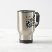 Watercolor Violin Travel Mug トラベルマグ (正面右)