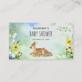 Watercolor Wald Animals Diaper Raffle エンクロージャーカード (裏面)