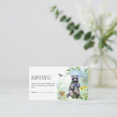 Watercolor Wald Animals Diaper Raffle エンクロージャーカード (スタンド正面)