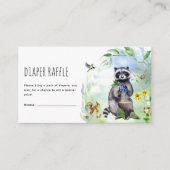 Watercolor Wald Animals Diaper Raffle エンクロージャーカード (正面)