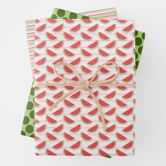 Watercolor Watermelon Pattern   ラッピングペーパーシート (インサイチュ)