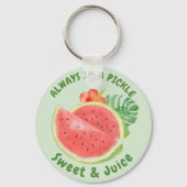 Watercolor Watermelon Tropical Floral Cute Summer  キーホルダー (裏面)