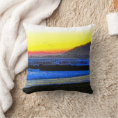 Watercolor Waves  クッション (ブランケット)