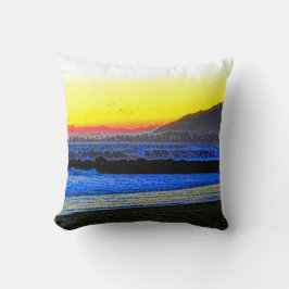 Watercolor Waves  クッション