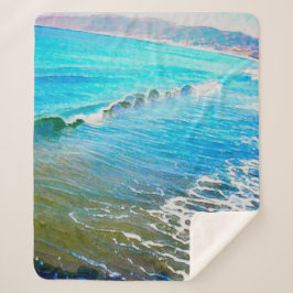 Watercolor Waves  シェルパブランケット