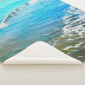 Watercolor Waves  シェルパブランケット (3/4)