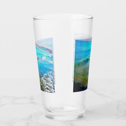 Watercolor Waves  タンブラーグラス (右)