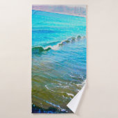 Watercolor Waves バスタオル (バスタオル)