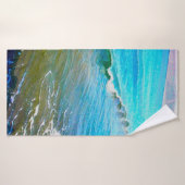 Watercolor Waves バスタオル (バスタオル)