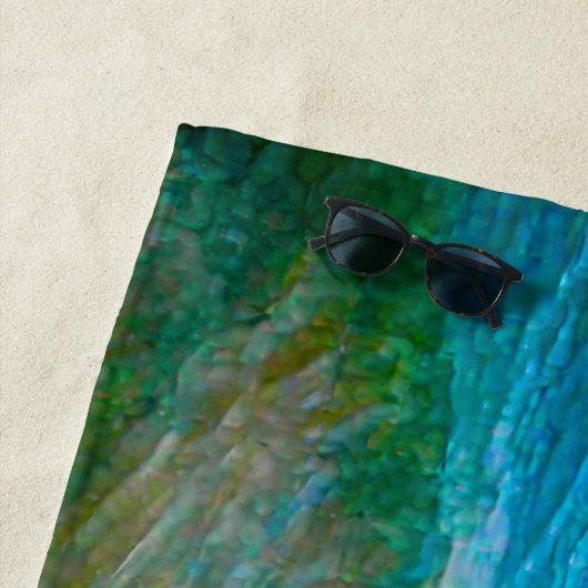 Watercolor Waves ビーチタオル (インサイチュ)