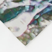 Watercolor Waves  フリースブランケット (角)