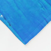 Watercolor Waves フリースブランケット (角)