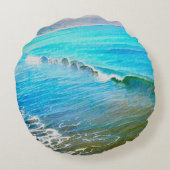 Watercolor Waves  ラウンドクッション (裏面)