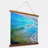 Watercolor Waves  吊り下げ型タペストリー (傾斜あり)