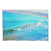 Watercolor Waves  枕カバー (正面)