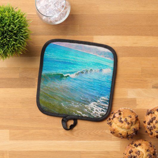 Watercolor Waves  鍋敷き (トップダウン)