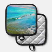 Watercolor Waves  鍋敷き (正面/裏面)